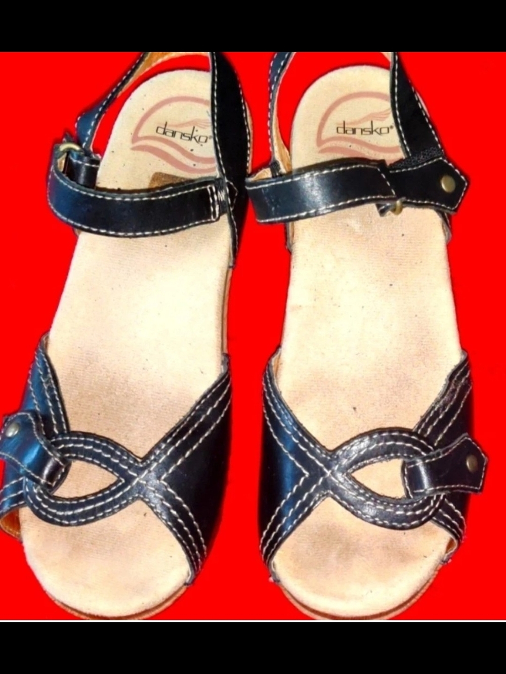 Dansko Womens 36/5.5-6 Brown Sandals Heels
